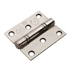 Carlisle Brass 76mm x 67mm x 2.5mm Ball Bearing Hinge - Grade 11 Polished Stainless Steel