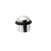Carlisle Brass Domed Floor Door Stop Polished Chrome