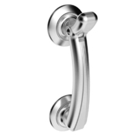 Carlisle Brass Door Knocker on Rose Satin Chrome
