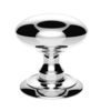 Carlisle Brass Ice Large Door Knob on Rose Polished Chrome
