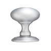 Carlisle Brass Ice Large Door Knob on Rose Satin Chrome
