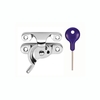 Carlisle Brass Locking Fitch Pattern Sash Fastener Polished Chrome