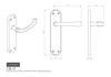 Carlisle Brass Polished Brass Ibra Lever on Latch Backplate