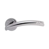 Carlisle Brass Serozzetta Cuarenta Lever on Round Rose Polished Chrome