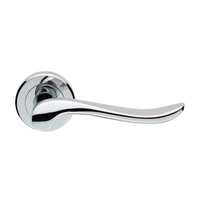Carlisle Brass Serozzetta Verdun Lever on Round Rose Concealed Fix Polished Chrome