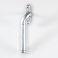 Cranked Locking Espag. Handle Left Hand Satin Chrome