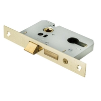 Easi-T 63mm (2.5") Economy Euro Profile Sashlock Electro Brass