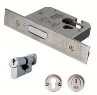 Easi-T 63mm (2.5") Euro Profile BS8621 Cylinder & Turn Deadlock SSS