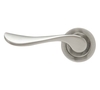 Fortessa Wave Door Handle on Rose Satin Nickel