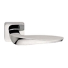 Frascio Aria Door Handle on Radius Square Rose Polished Chrome