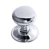 Frelan Hardware Concealed Fix Mushroom Door Knob on Rose Polished Chrome