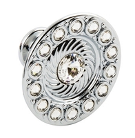 Hafele Swarovski Crystal Cupboard Knob Polished Chrome
