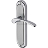 Heritage Brass Ambassador Door Handle on Latch Plate Apollo Finish