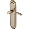 Heritage Brass Ambassador Door Handle on Latch Plate Jupiter Finish