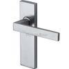 Heritage Brass Delta Door Handle On Latch Plate Satin Chrome