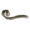 RDS Handles Siena Door Handle on Rose Satin Nickel