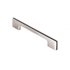 Satin Chrome/Black Fingertip Design Harris Pull Handle 128mm Centres