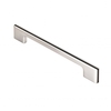 Satin Chrome/Black Fingertip Design Harris Pull Handle 160mm Centres