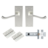 Satin Nickel Contract Victorian Scroll Latch Pack