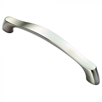 Satin Nickel Fingertip Design Chunky Arched Grip Handle 160mm Centres