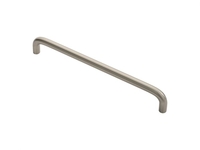 Satin Nickel Fingertip Design D Handle 10mm Dia. 192mm Centres