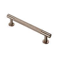 Satin Nickel Fingertip Design Knurled Pull Handle 128mm Centres