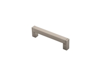 Satin Nickel Fingertip Design Square Section Handle 128mm Centres