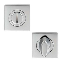 Serozzetta Square Bathroom Turn & Release Polished Chrome