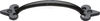 The Tudor Collection 1092 152mm Cupboard Handle Smooth Black Iron