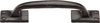 The Tudor Collection 1145 159mm Cupboard Handle Smooth Black Iron