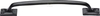 The Tudor Collection 1145 260mm Cupboard Handle Smooth Black Iron