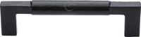 The Tudor Collection 227mm Pull Handle Smooth Black Iron