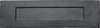 The Tudor Collection Large Letter Plate Smooth Black Iron