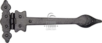 The Tudor Collection Leaf Hinge Matt Black Powder Coated
