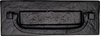 The Tudor Collection Letter Plate with Knocker Matt Black Powder Coated