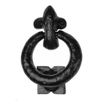 The Tudor Collection Ring Knocker Matt Black Powder Coated