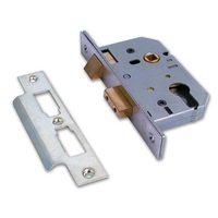 Union L2249 64mm Euro Profile Sashlock Satin Chrome