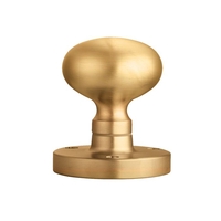 Victorian Mushroom Mortice Knob 52mm x 61.5mm Satin Brass