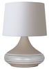 Banded Table Lamp Silver