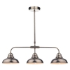Dar Dynamo 3 Light Ceiling Light Antique Chrome