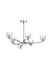 Dar Laguna 6 Light Semi Flush Ceiling Light