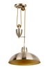 Endon Polka Rise and Fall Ceiling Light Antique Brass