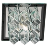 Endon Tempo Flush Light Polished Chrome/Crystal Ceiling Light