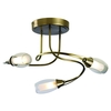 Iris 3 Light Antique Brass Ceiling Light