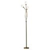 Iris 3 Light Floor Lamp Antique Brass