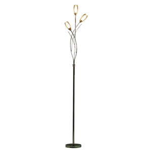 Iris 3 Light Floor Lamp Polished Chrome
