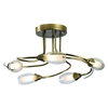 Iris 5 Light Antique Brass Ceiling Light
