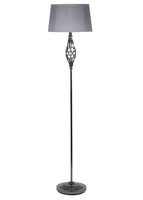 Jenna Floor Lamp Black Chrome