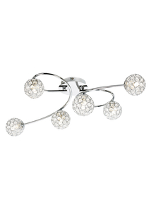 Kumar 6 Light Ceiling Light Chrome