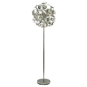 Lyndsay 4 Light Floor Lamp Chrome